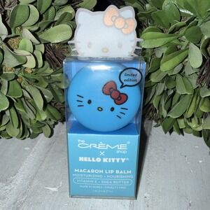 NEW! The Creme Shop x Hello Kitty Macaron Lip Balm/Cool‎ as Mint/Vitamin E/Korea